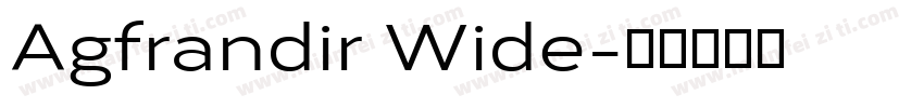 Agfrandir Wide字体转换